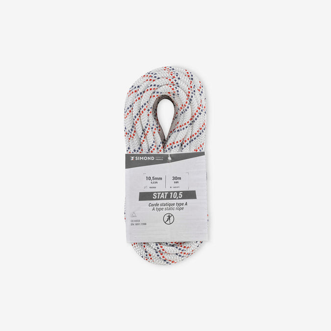 CORDE SEMI-STATIQUE 10,5 MM X 30 M - STAT 10,5 BLANCHE, photo 4 of 3