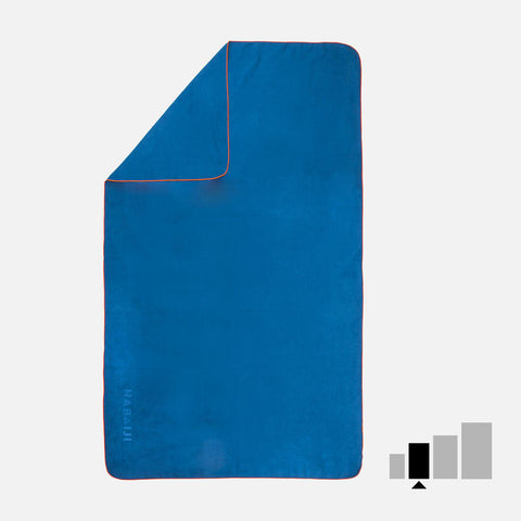 





Serviette de bain microfibre bleu taille M 65 x 90 cm