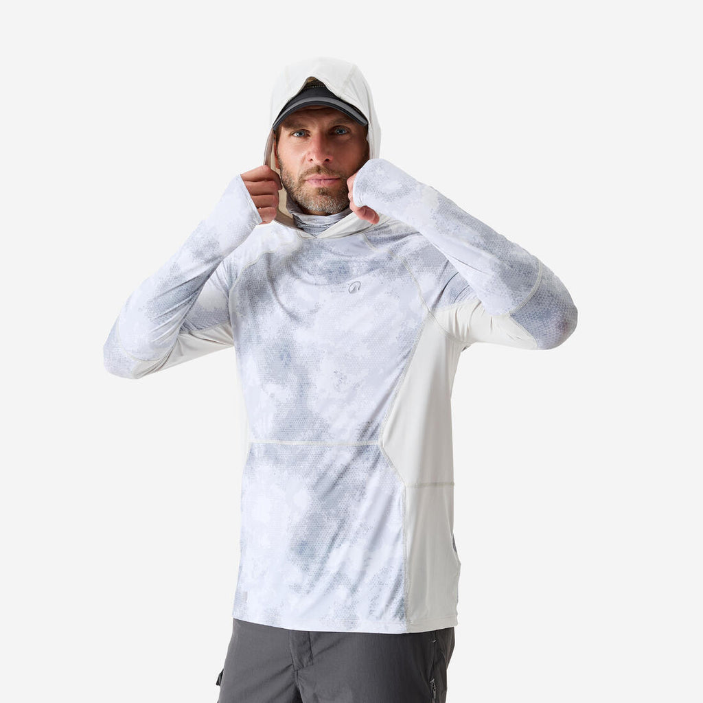 Chemise De Pêche Femme Pelagic Oceantec UPF – Blanche – Capuche – Taille L