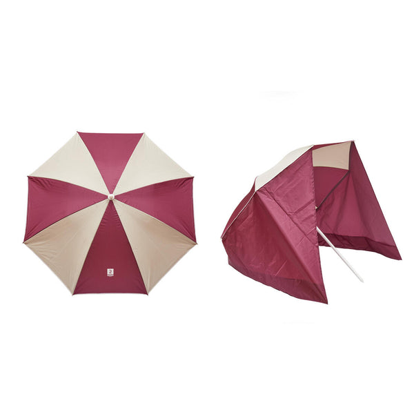 PARASOL DE PLAGE PARUV WINDSTOP UPF 50+ 2 PLACES - VIOLET BEIGE ...