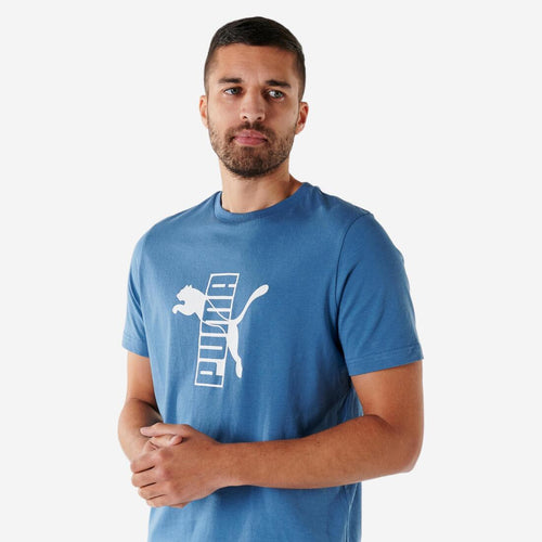 





T-shirt PUMA fitness manches courtes coton homme bleu