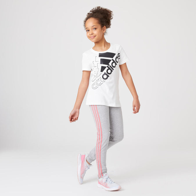 LEGGING FILLE COTON ADIDAS GRIS Decathlon Guadeloupe