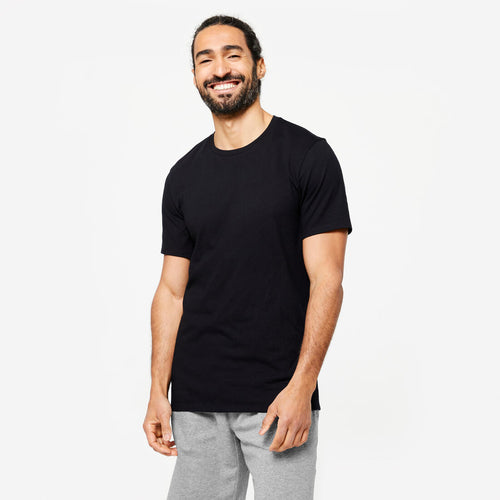 





T-shirt slim en coton Homme foncé