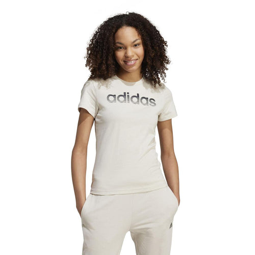 





T-shirt imprimé Adidas femme - noir