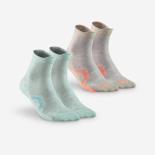 





2 paires de chaussettes de randonnée montagne tige haute enfant crossocks