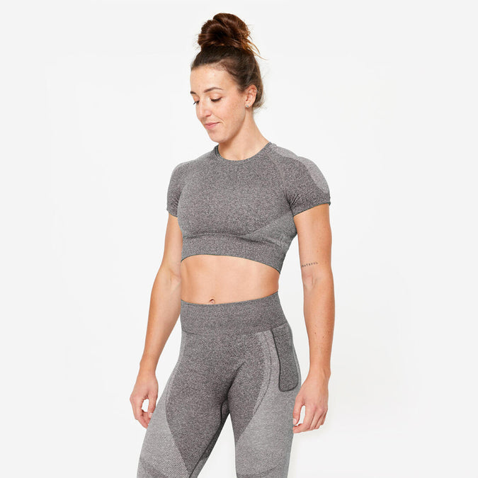 Magliette fitness decathlon on sale