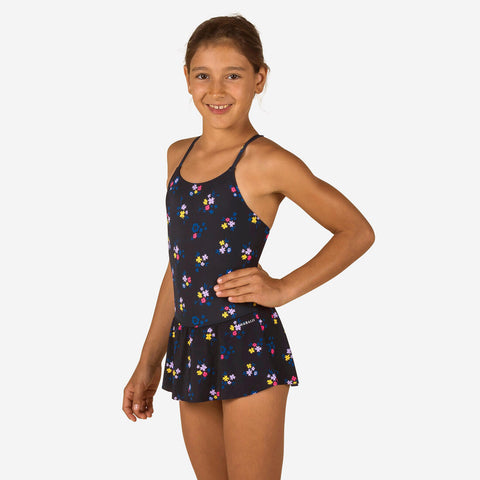 





Maillot de Bain de Natation 1 Pièce Jupette Lila All Omi marine