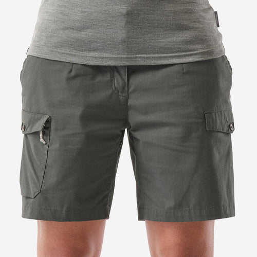 





Short cargo en coton de trekking et voyage - TRAVEL100 - Femme