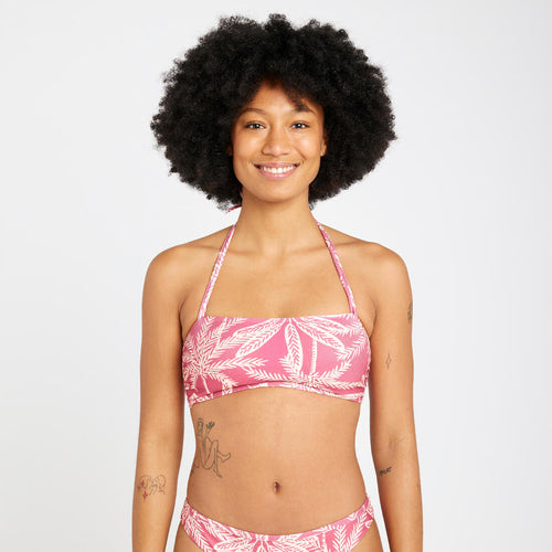 





Haut de maillot de bain bandeau texturé Femme - Laura palmer rose