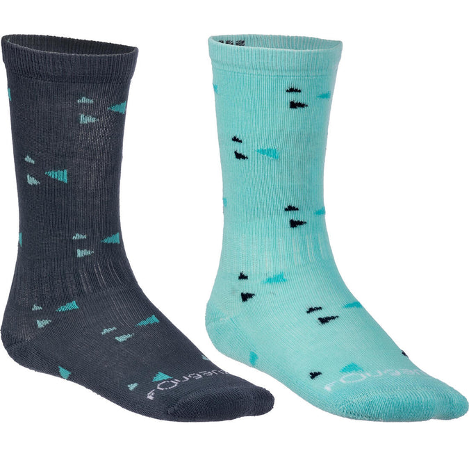 





Chaussettes équitation BABY LIGHT gris chiné et turquoise X 2 paires, photo 1 of 7