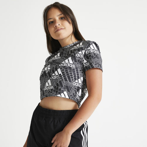 





T-SHIRT CROPPED DE FITNESS CARDIO BRAND LOVE ADIDAS FEMME NOIR