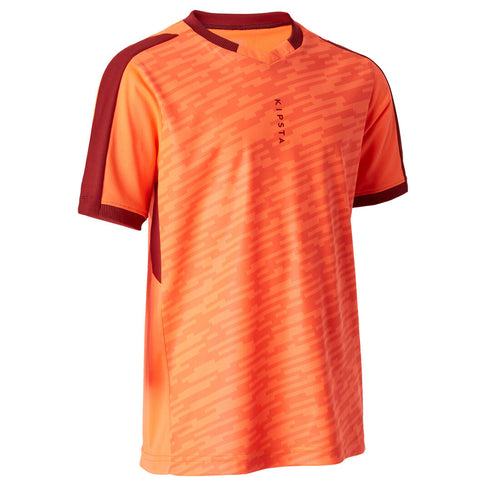 





Maillot de football enfant manche courte F520 orange et