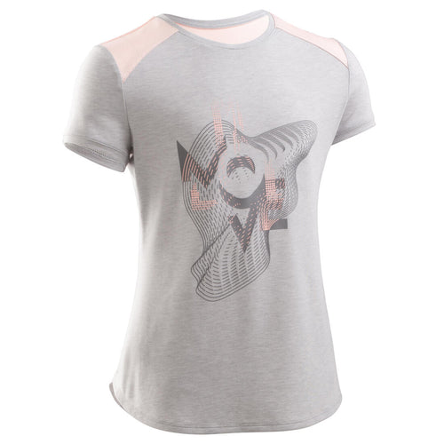 





T-shirt manches courtes  respirant 500 fille GYM ENFANT imprimé