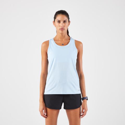 





Débardeur de running respirant femme - kiprun run 100 bleu ciel