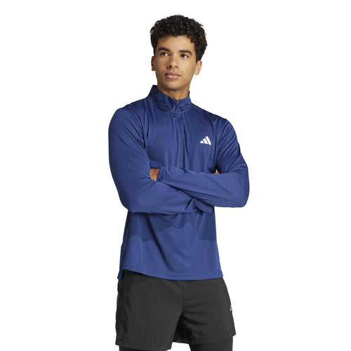 





SWEAT-SHIRT COL ZIP DE FITNESS CARDIO ADIDAS HOMME BLEU