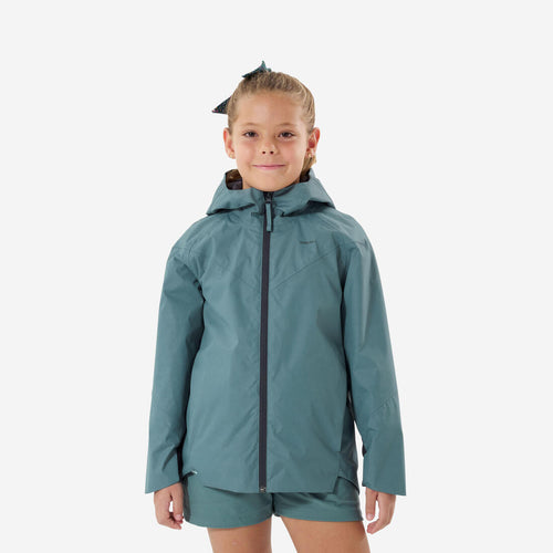 





Veste imperméable de randonnée - MH500 verte - enfant 7-15 ans