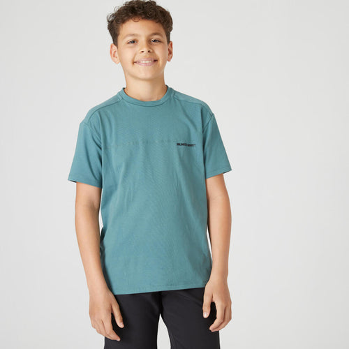 





T-shirt enfant coton respirant - 500 gris foncé