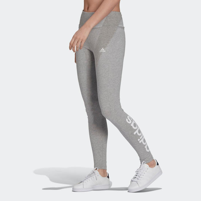 Legging adidas fitness linear gris Decathlon Guadeloupe