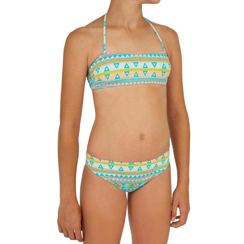 





Maillot de bain 2 pièces fille de surf bandeau  LILOO SAMOA