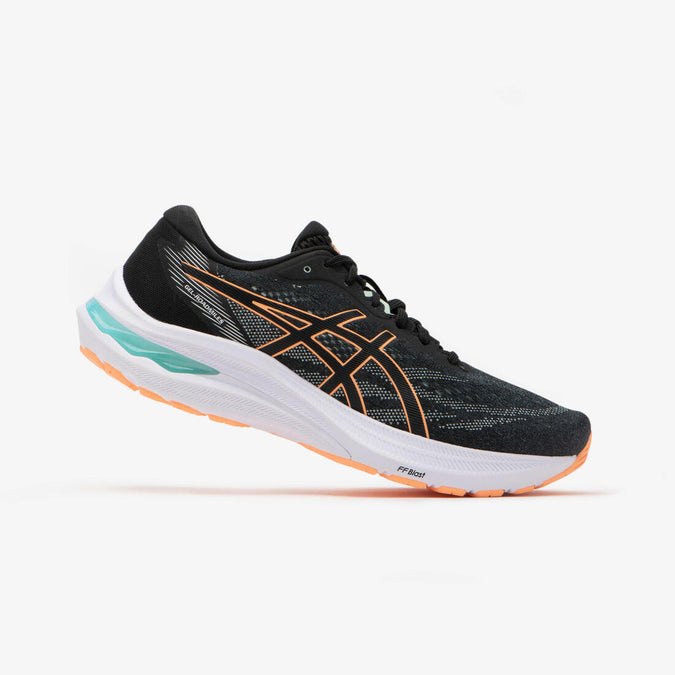 CHAUSSURE DE RUNNING FEMME ASICS GEL ROADMILES F NOIR ORANGE Decathlon Guadeloupe