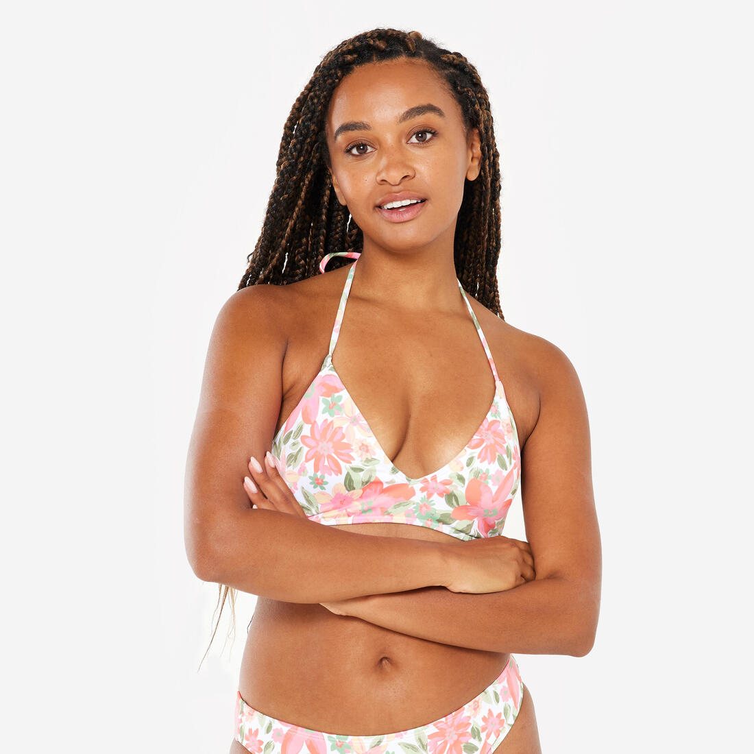 article en promo : Haut de maillot de bain fleuri triangle femme - roxy daisy