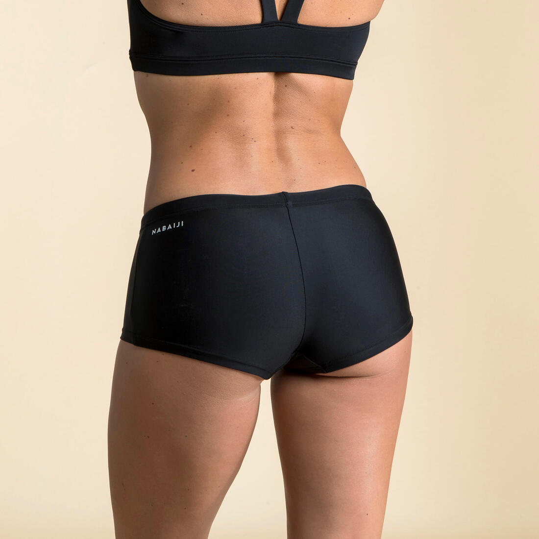 article en promo : Bas de maillot de bain de natation femme shorty vega noir