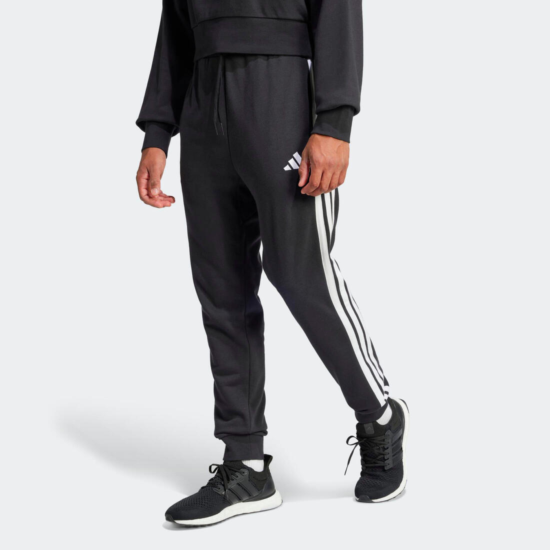 article en promo : Pantalon de jogging en coton homme, noir