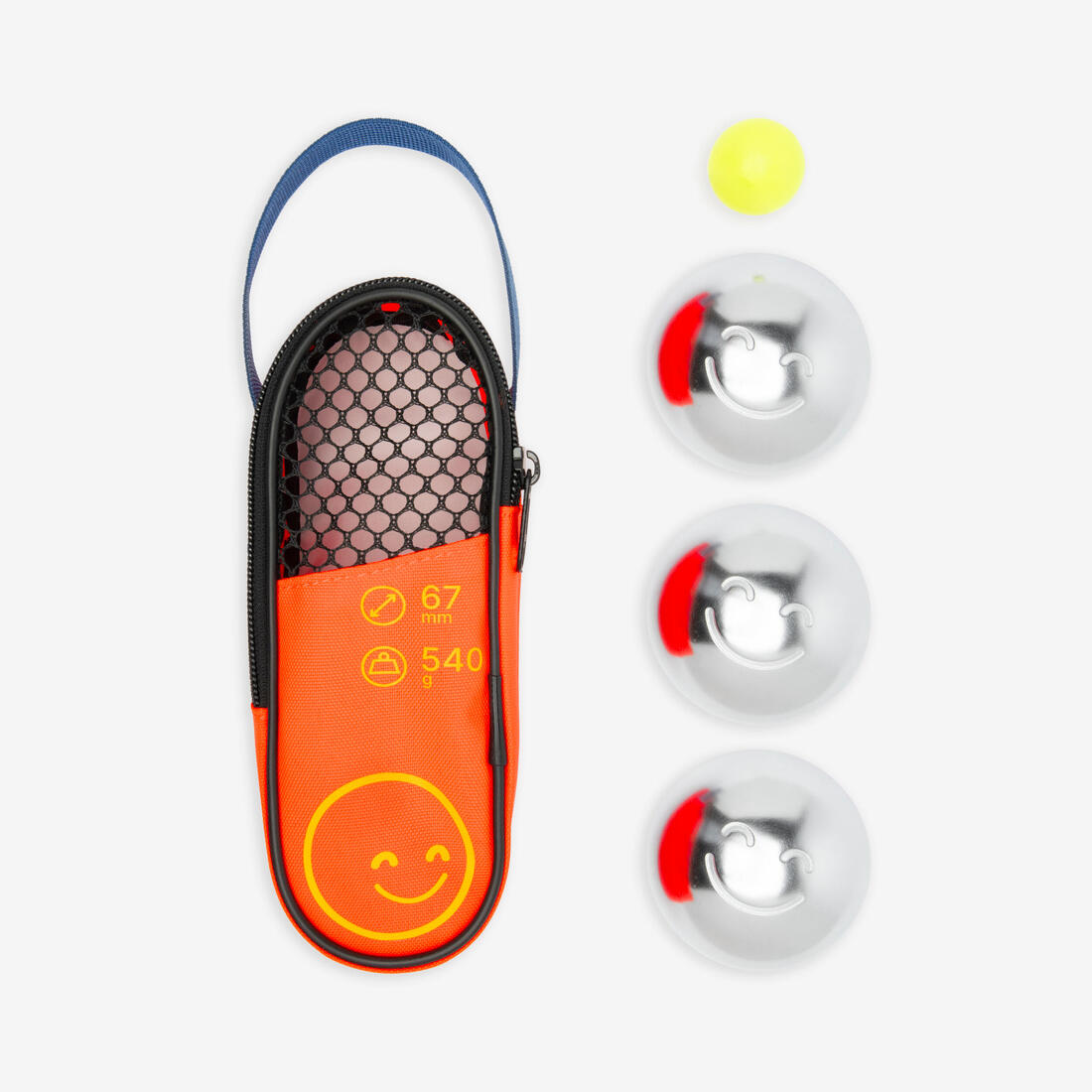 article en promo: Jeu de 3 boules de petanque junior loisir 500