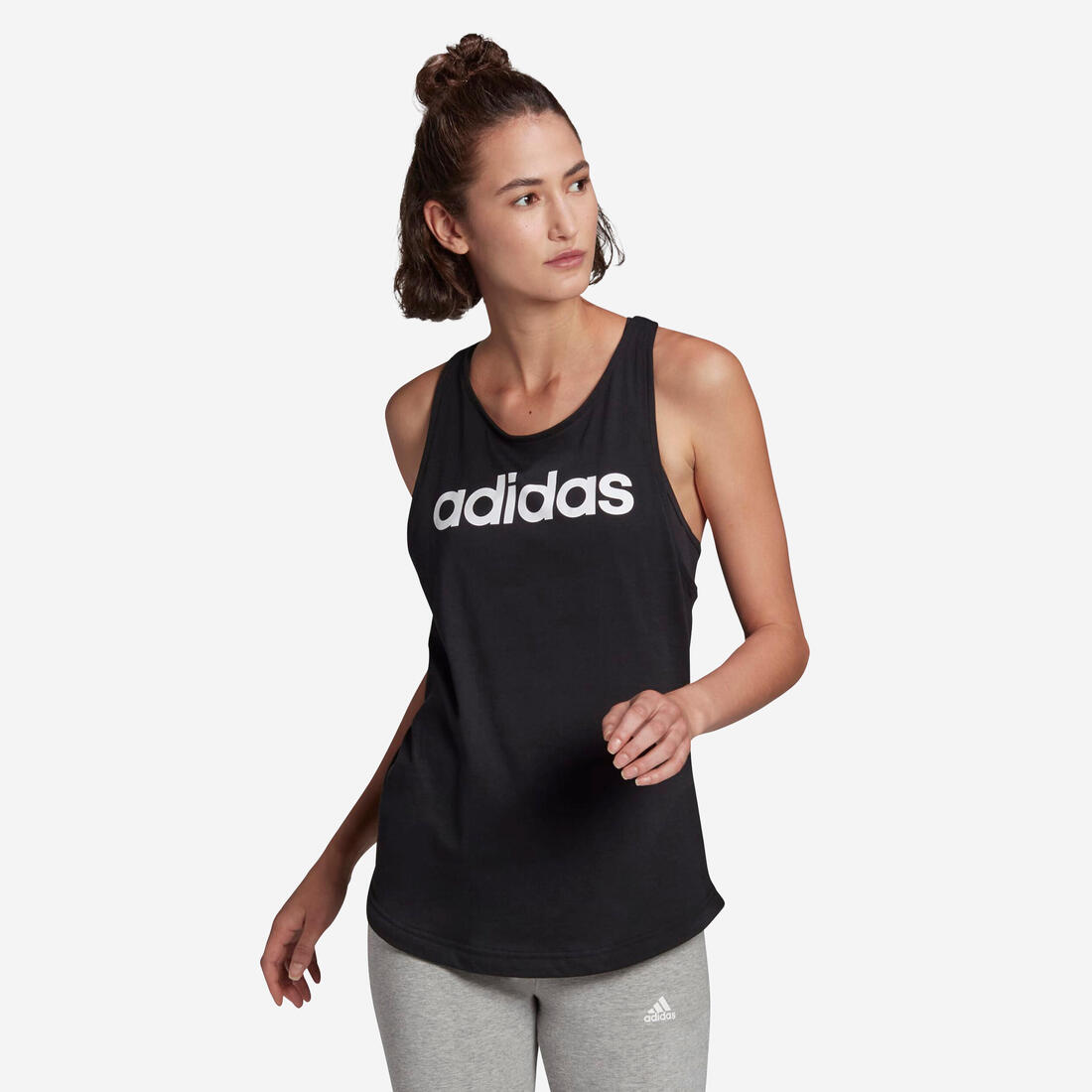 article en promo : Debardeur de fitness soft training adidas femme noir