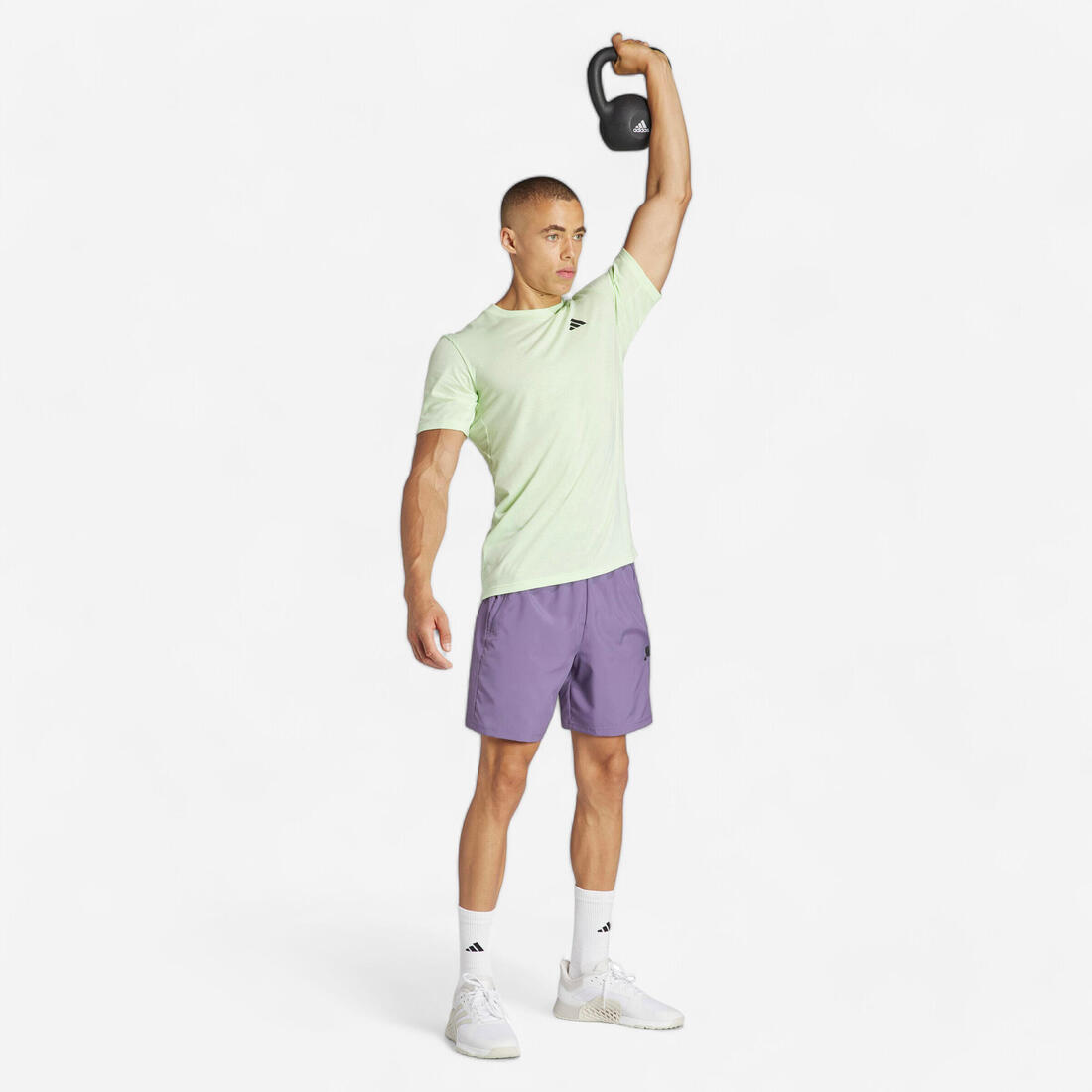 article en promo : T-shirt de fitness cardio adidas homme vert