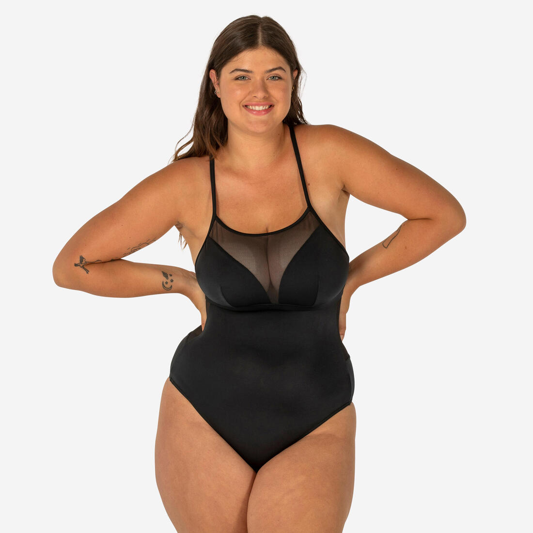 article en promo : Maillot de bain 1 pièce femme elise noir