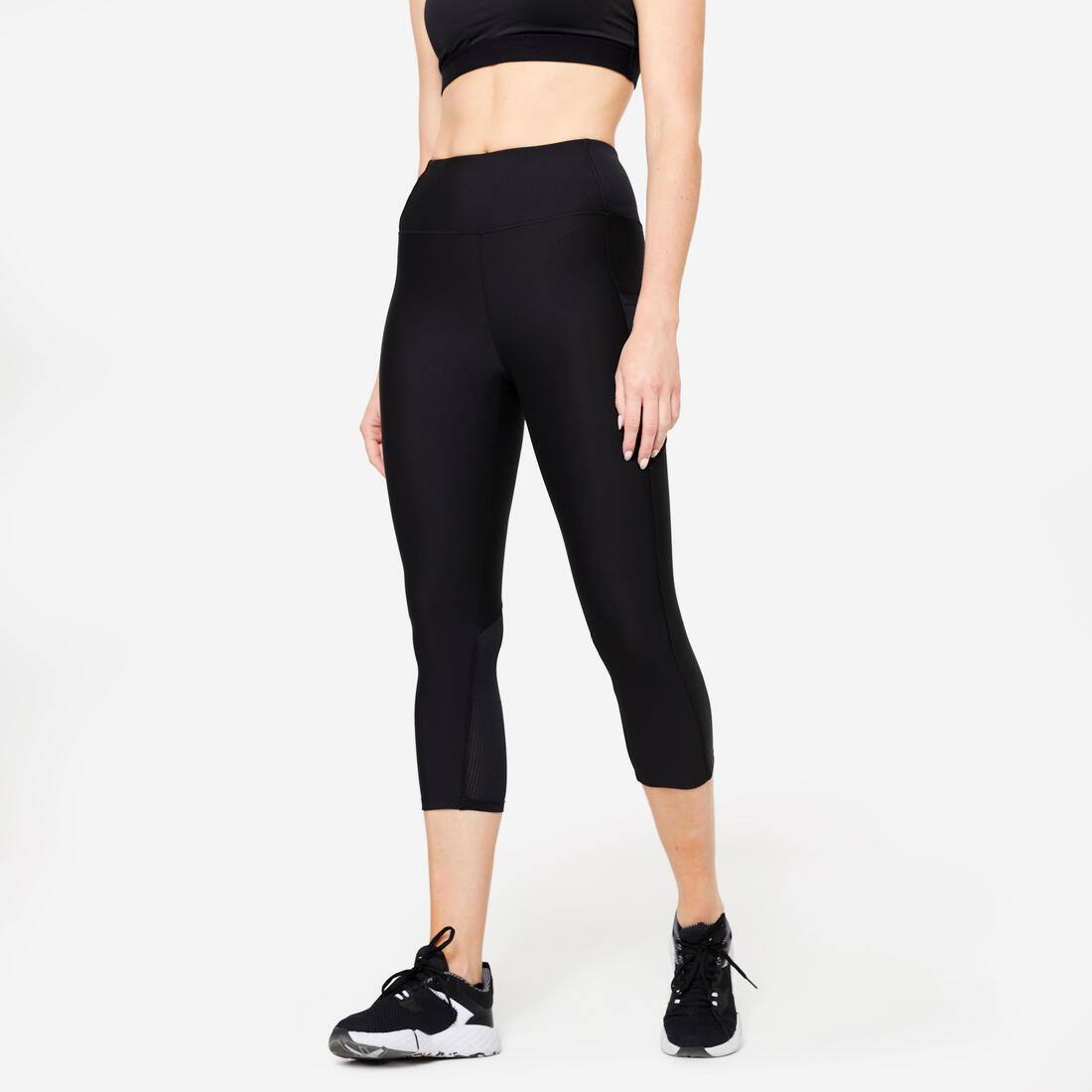 article en promo : Legging court avec poche téléphone fitness cardio femme