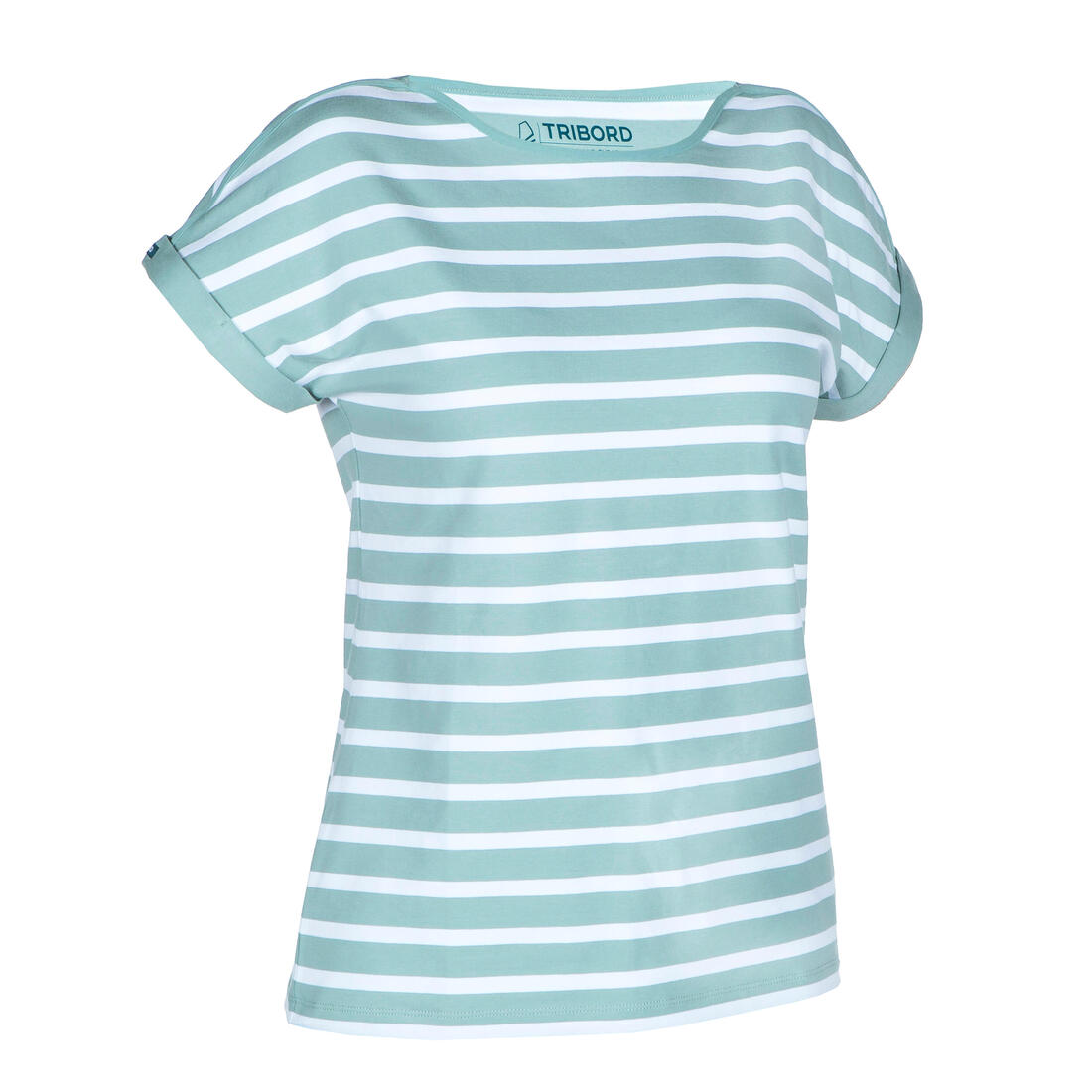 article en promo : T-shirt marinière femme sailing 100
