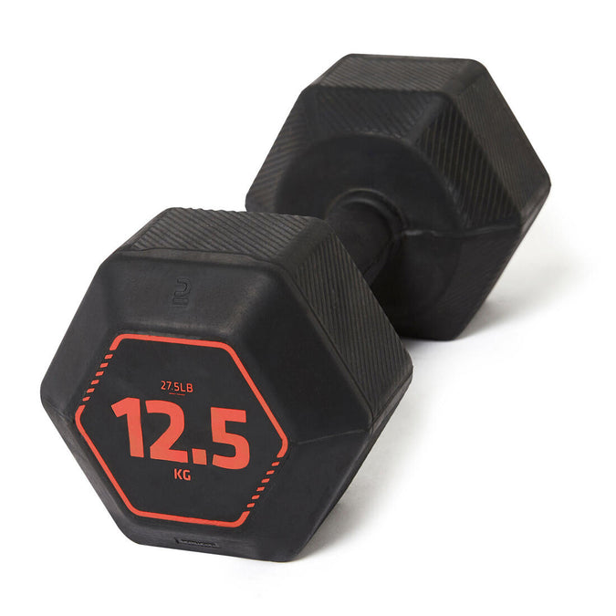 Haltères de cross training et musculation 12,5 kg - Dumbbell hexagonal