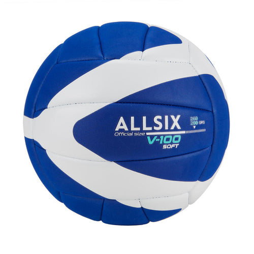 





Ballon de volley-ball V100 SOFT 200-220g jaune et bleu pour les 6-9 ans