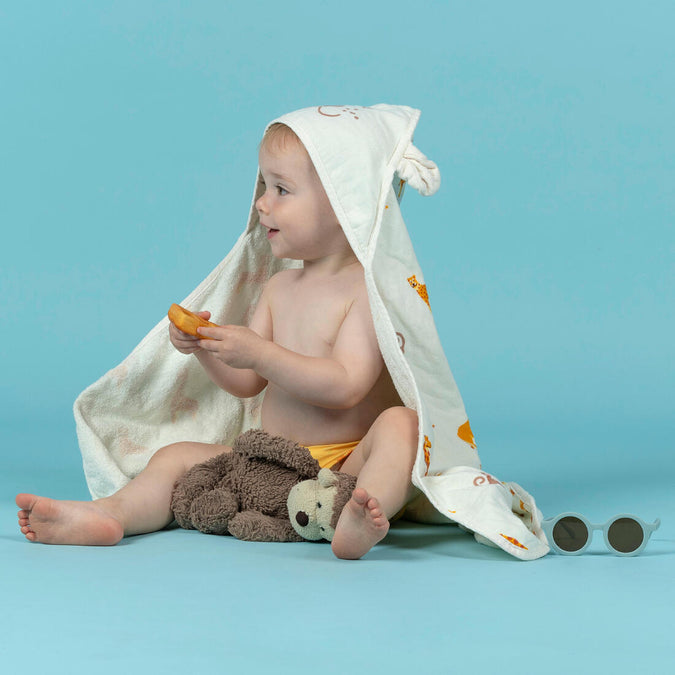





Serviette de bain en coton pour bébé imprimé SAVANE avec capuche, photo 1 of 5