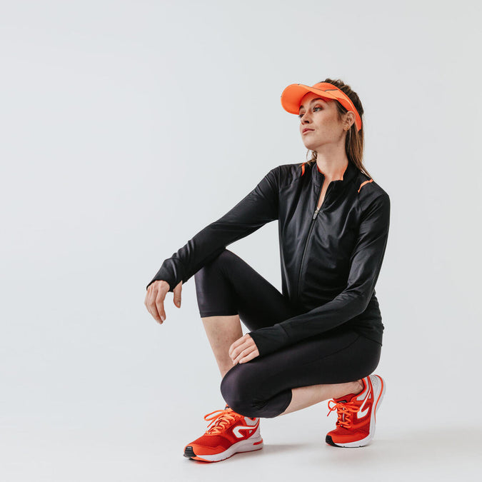 Legging running Femme - KIPRUN Run 100 noir pour les clubs et collectivités