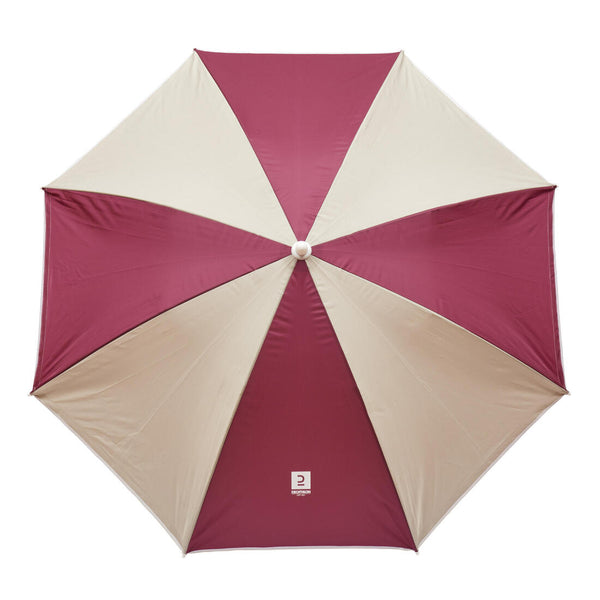 PARASOL DE PLAGE PARUV WINDSTOP UPF 50+ 2 PLACES - VIOLET BEIGE ...