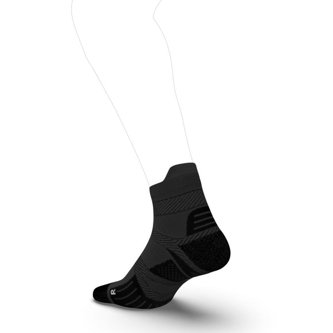 CHAUSSETTES DE RUNNING FINES STRAP NOIRES Decathlon Guadeloupe