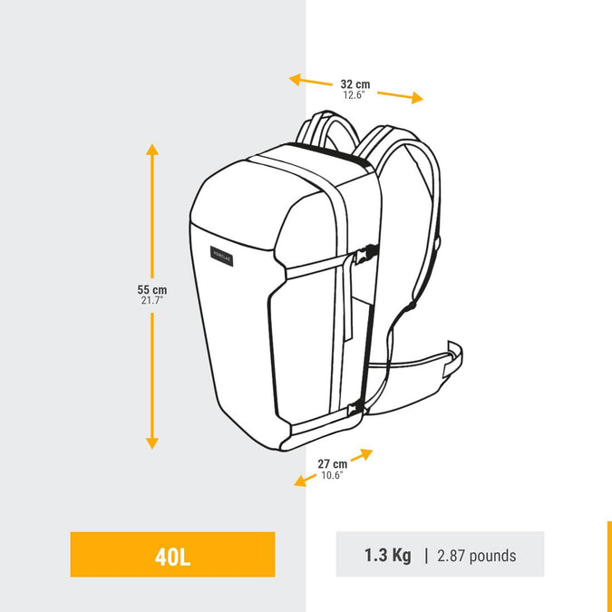 Sac dos de voyage 40L Travel 500 ORGANIZER Decathlon Guadeloupe