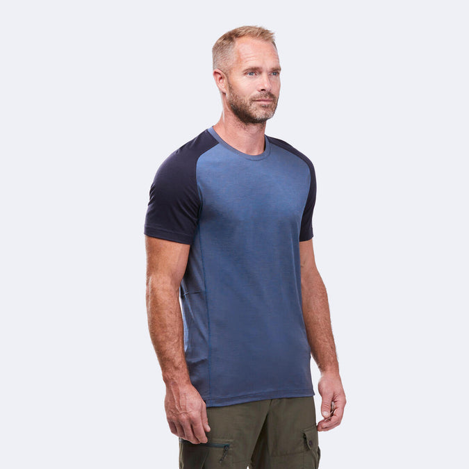 





T-shirt de trek manches courtes en laine mérinos  - Homme - MT500, photo 1 of 6