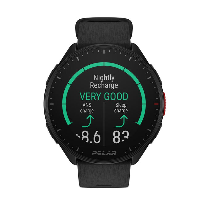 Montre connect e multisport gps cardio POLAR PACER noire