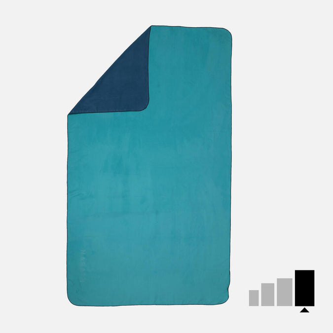 





Serviette Microfibre Double Face Bleu/Vert Ultra Compacte Taille XL 110 x 175 cm, photo 1 of 4