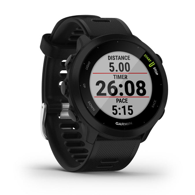 MONTRE GPS CONNECT E GARMIN FORERUNNER 55 NOIRE Decathlon Guadeloupe