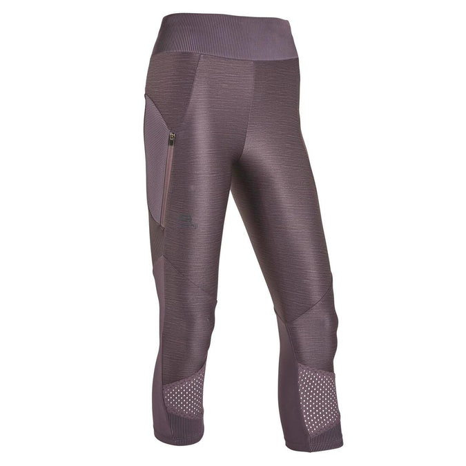 Legging long running respirant femme - Dry+ Feel gris - Decathlon