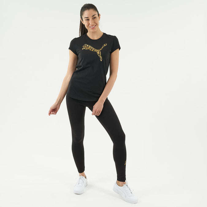 





T-shirt fitness Puma manches courtes slim 100% coton col rond femme noir, photo 1 of 7