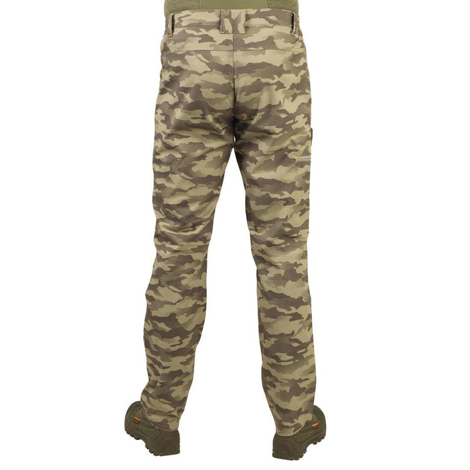 Pantalon l ger chasse Homme 100 camouflage island Decathlon