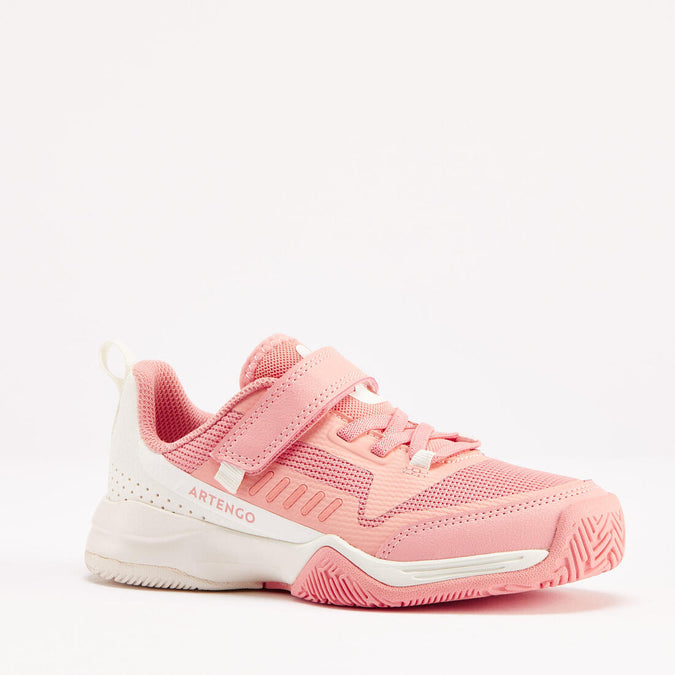 CHAUSSURES TENNIS ENFANT TS500 FAST KD SCRATCH PINKFIRE