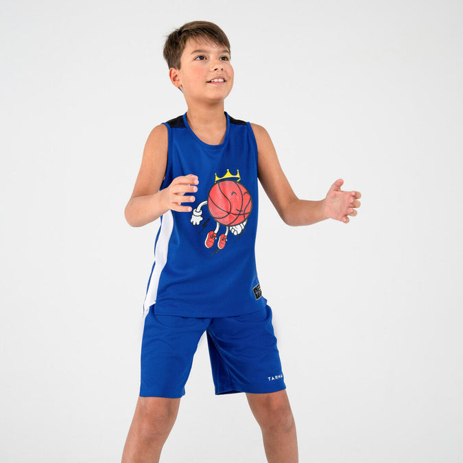 MAILLOT DE BASKETBALL SANS MANCHE ENFANT - T500