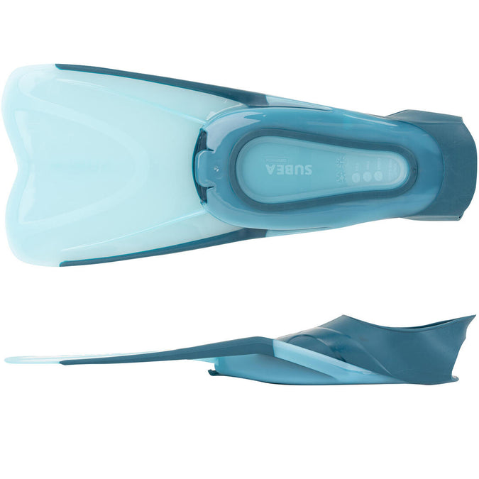 Kit de snorkeling masque Easybreath 500 palmes Adulte - bleu pour les clubs  et collectivités